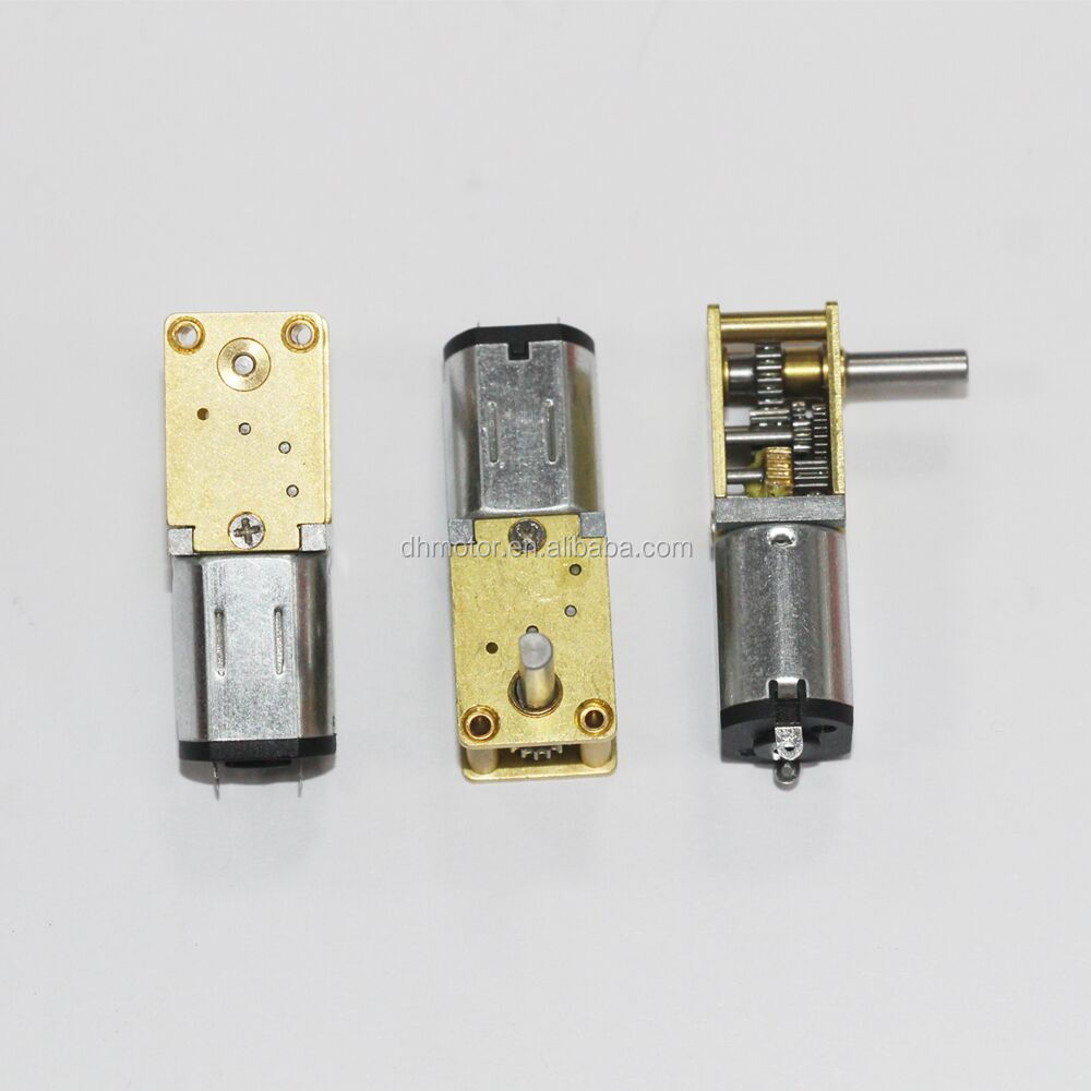 China Factory Hot Sell 12v Low Speed 10rpm Diameter 12mm Physics Dc Micro Gear Motor with Dual Shaft with Gearbox N20motor
