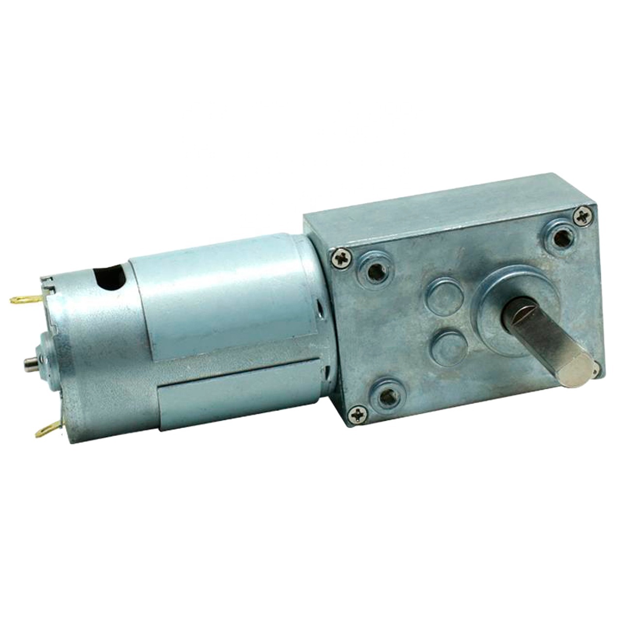 High Torque Worm Gear Motor TWG4058-555PM 12V DC Brush Motor with 40x58mm Worm Gearbox for Home Appliance Boat & Fan Use