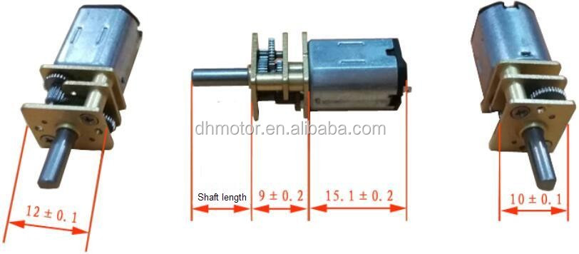 OEM Cheap Price China Supplier N20 DC Micro Gear Motor 6v 12v Battery Operated 12mm Metal Micro Geared Motor for Smart Lock