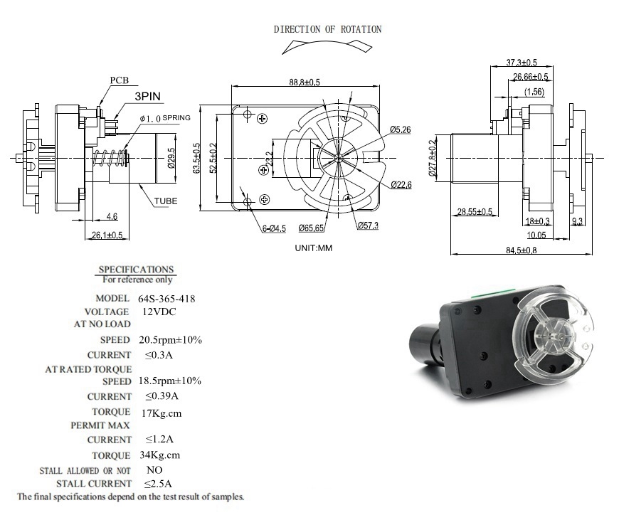 Motor Side View