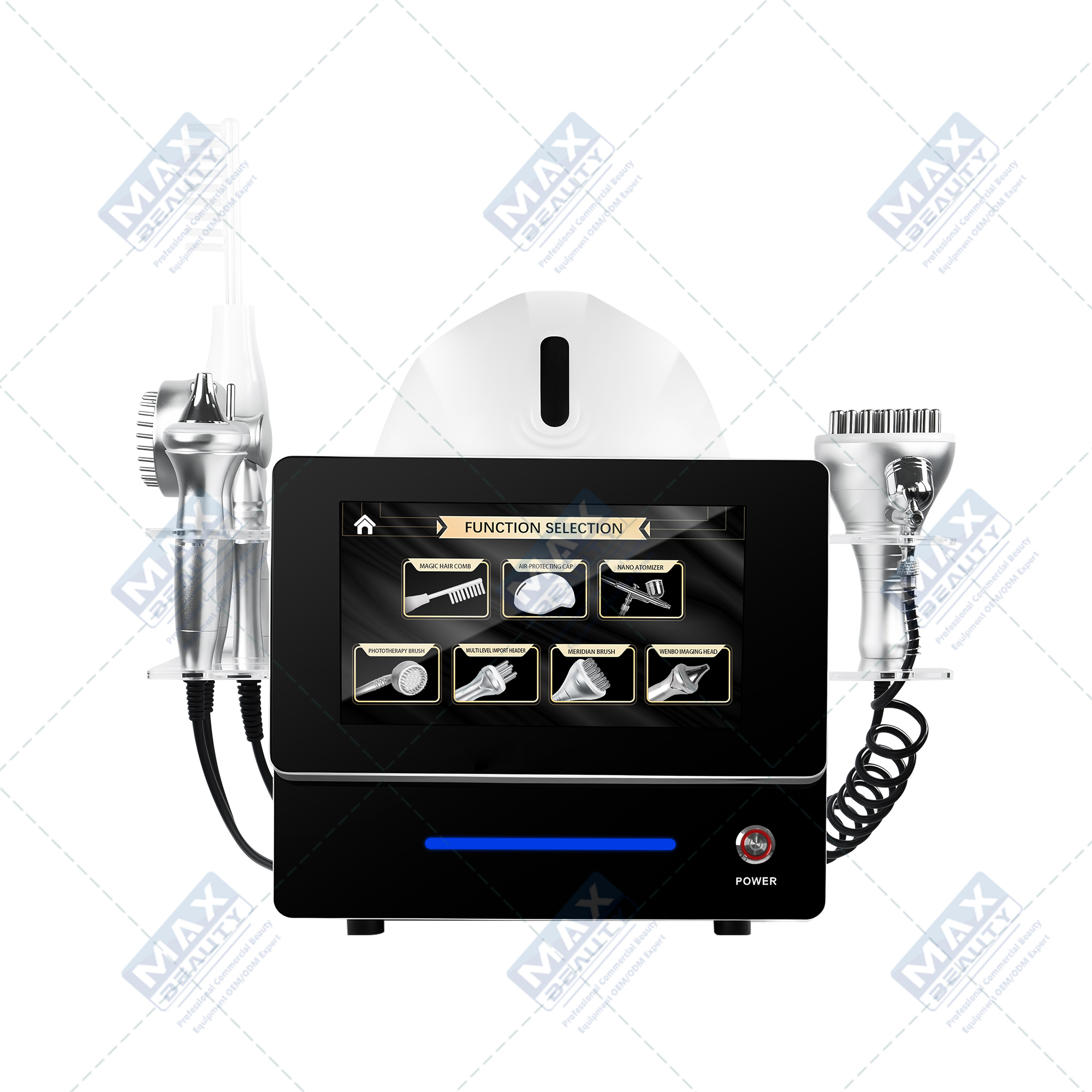 Hair Spa Use 7 in 1 Hair Massager and Scalp Care Treatment Machine Hair Growth Machine