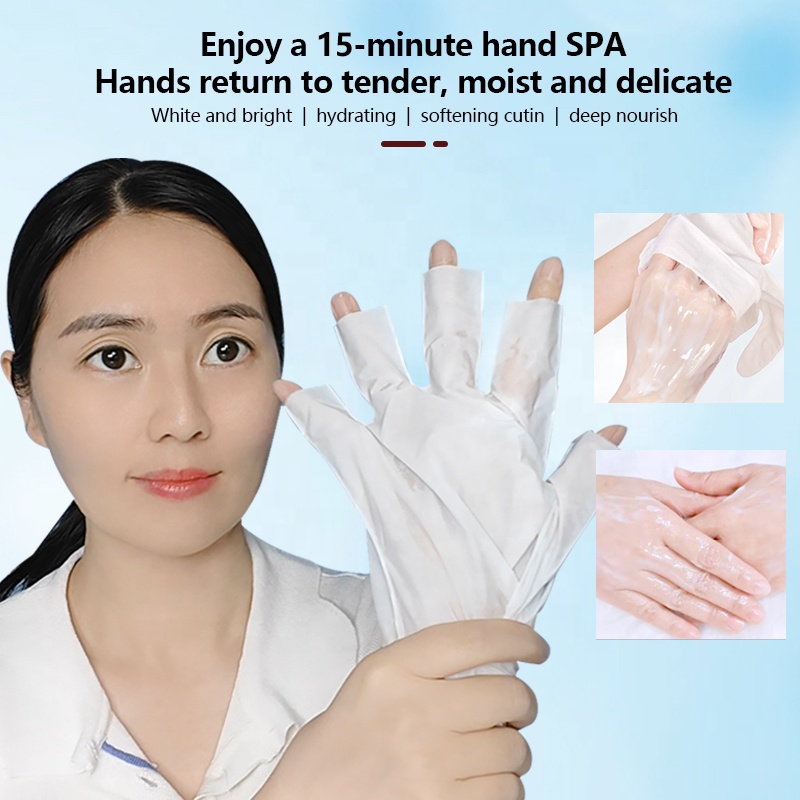 Manicure Hand Masking Gloves Moisturizing Gloves Brightening Collagen Moisturizing Nourishing Spa Nail Care Vegan Private Label