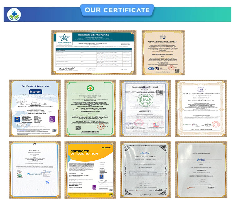 Official Quality Certificates