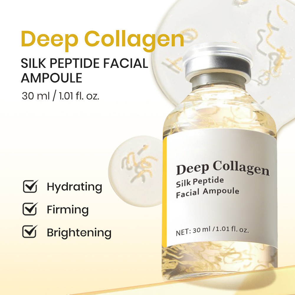 Wholesale 30ml Silk Collagen Peptide Serum Hyaluronic Anti-Wrinkle Collagen Ampoule Moisturizing Face Lift for All Skin Types