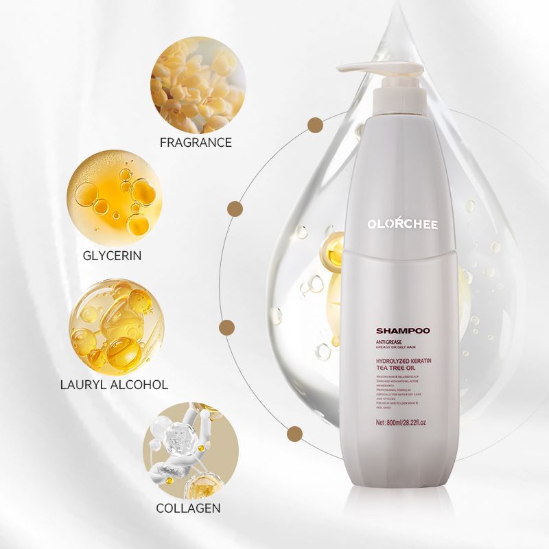 OLORCHEE Anti-Dandruff Refreshing Nourishing 2-in-1 Shampoo Deep Cleanser Moisturizing Silk Hair Set For All Hair Types Floral
