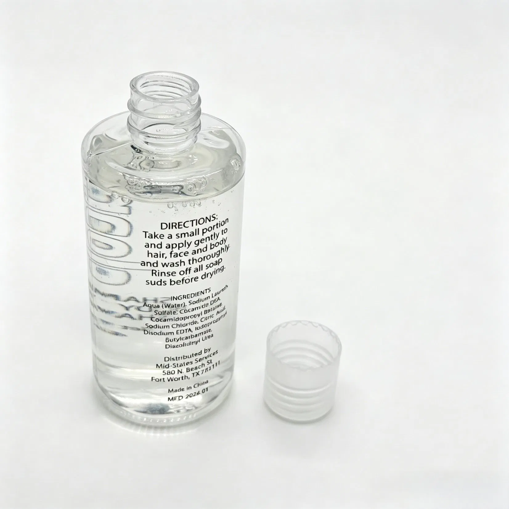 OEM Disposable 3-in-1 Shampoo &amp; Body Wash Bottle (4.0oz) Hotel Use 02