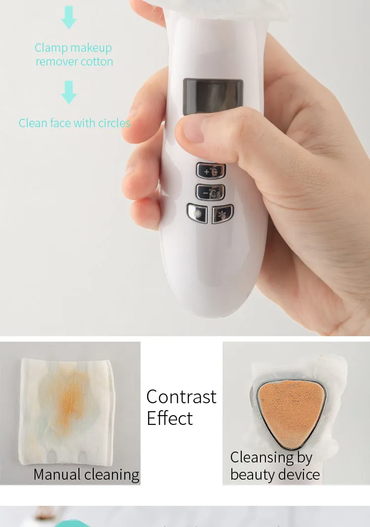 Home Use Beauty Device Multifunction Skin Care V Facial Lifting Vibrating Massager Red Photon Acne Treatment