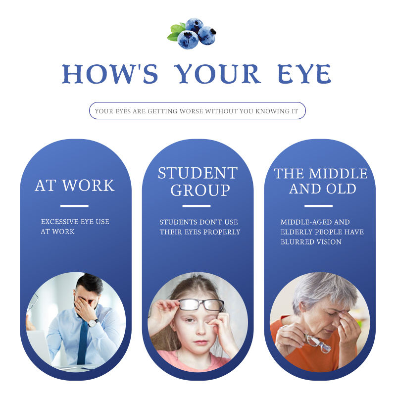 Custom Herbal Blueberry Lutein Eye Patches for Sore Eyes &amp; Eye Fatigue Relief Hypoallergenic Soothing &amp; Nourishing Eye Care