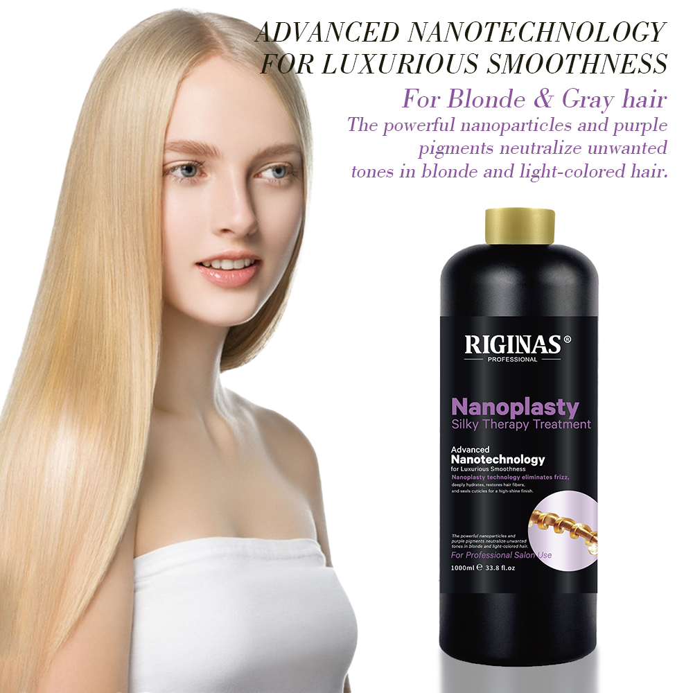 Riginas Nnanoplastia Hair Reconstruction Treatment Smoothing Argan Oil Fibers Nanoplasty Treatment