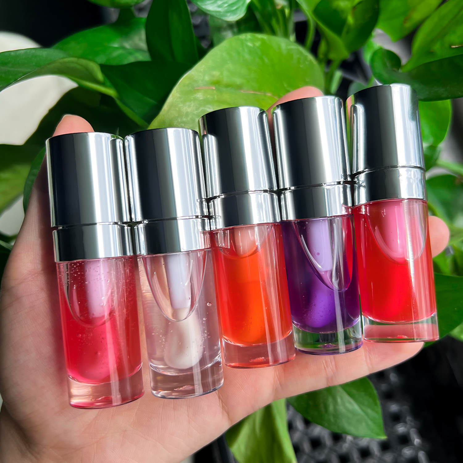 Non-Sticky Lip Oil Private Label Hydrating Moisturizing Lip Care Vegan Lip Gloss Long Lasting Fruit Custom Lipoil