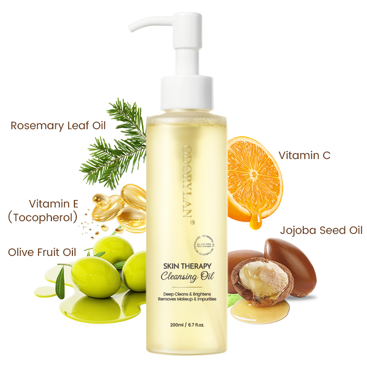 Private Label Pure Cleansing Oil Makeup Remover Oil Facial Cleansing Oil Reduce Blackhead Nourishing and Refresh for All Skin