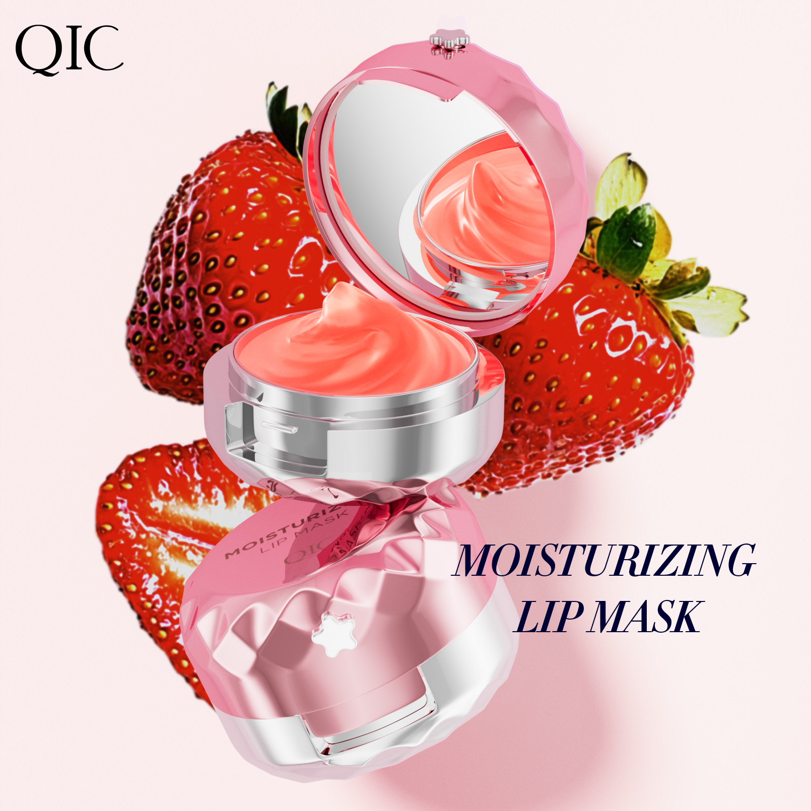 Private Label Natural Herbal Fruit Strawberry 2-in-1 Lip Mask Scrub Moisturizing Waterproof Cream Nourishing Hydrating