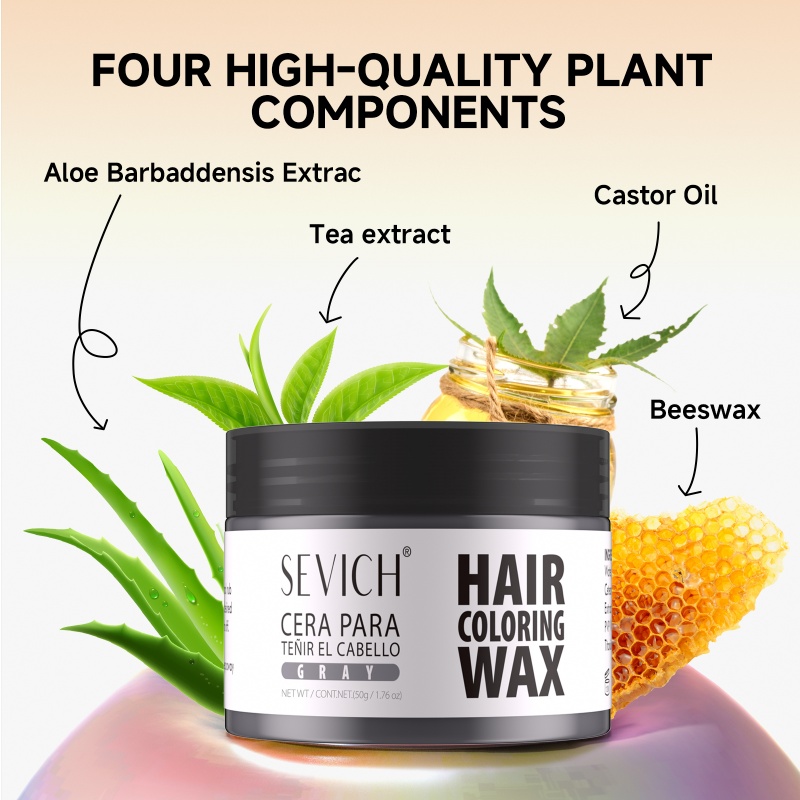 Professional Salon Quality Temporary 24h Long Lasting Texture Hair Dye Styling Coloring Wax Clay for Men