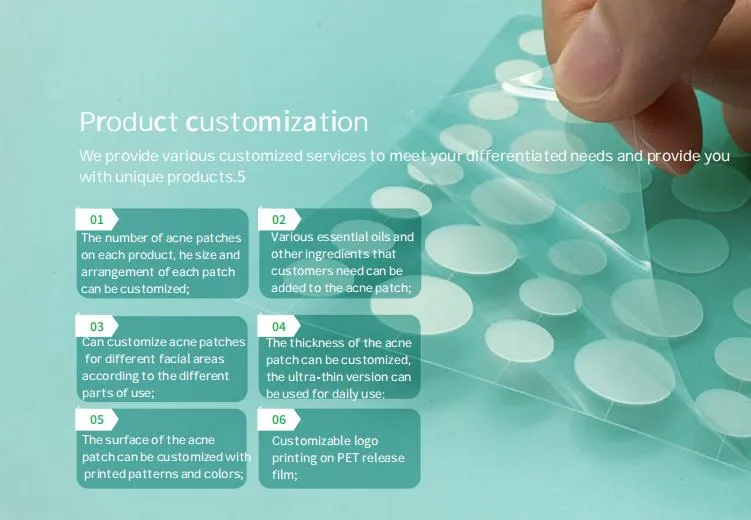 Medical Hydrocolloid Acne Patches: Disposable Spot Treatment Plaster