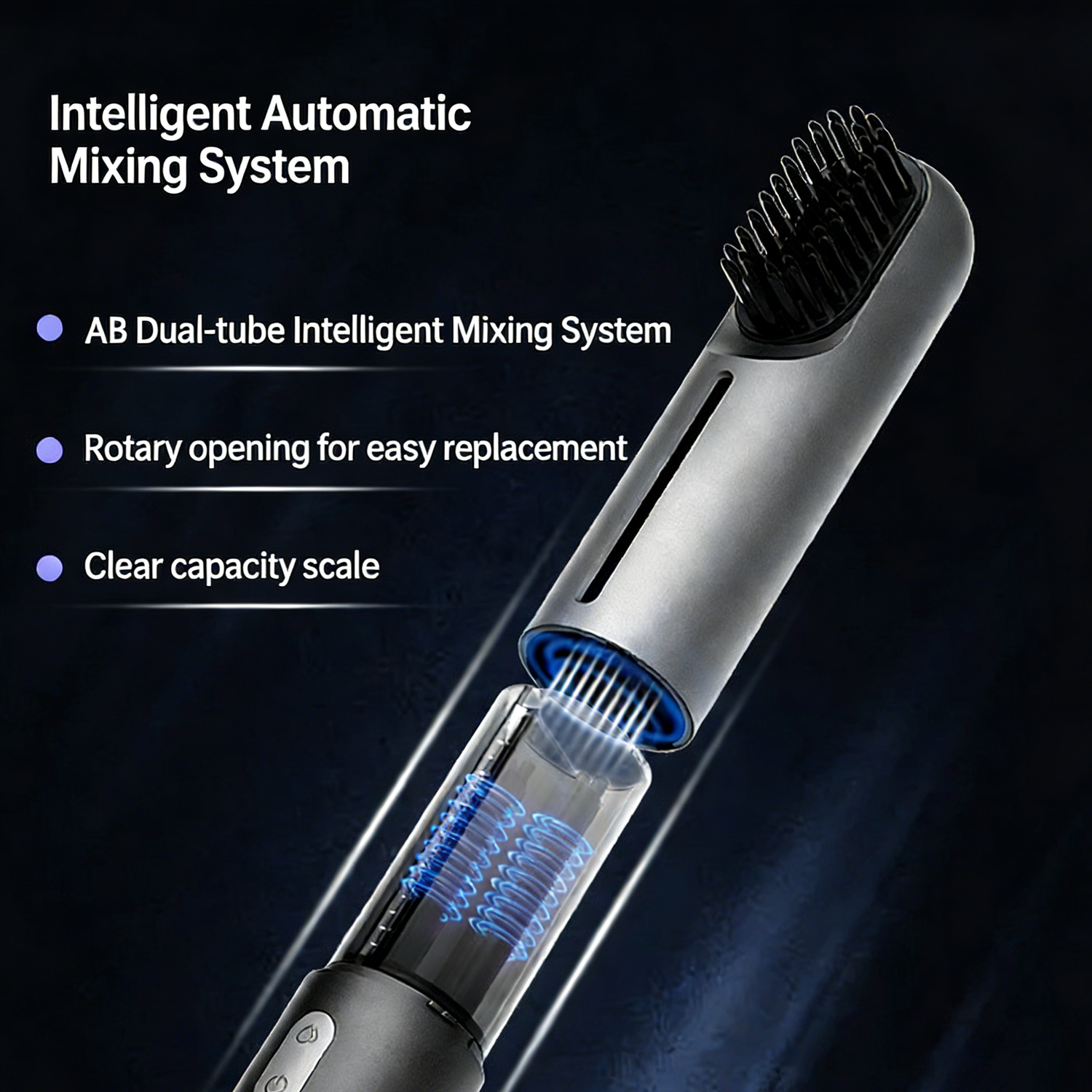 Automatic Mixing Electric Hair Dye Comb Even Coloring Home Convenient Hair Coloring Tool