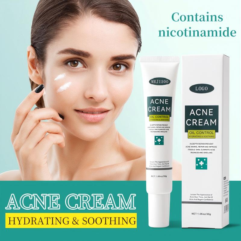 Acne Face Cream 30g Hydrating Anti-Acne Treatment Cream for Blemish Care &amp; Oil Control
