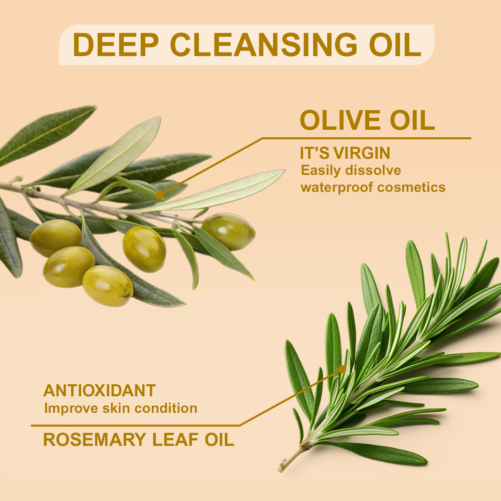 Deep Cleansing Oil Facial Cleansing Oil Makeup Remover Cleanses Without Clogging Pores Residue-Free Fragrance