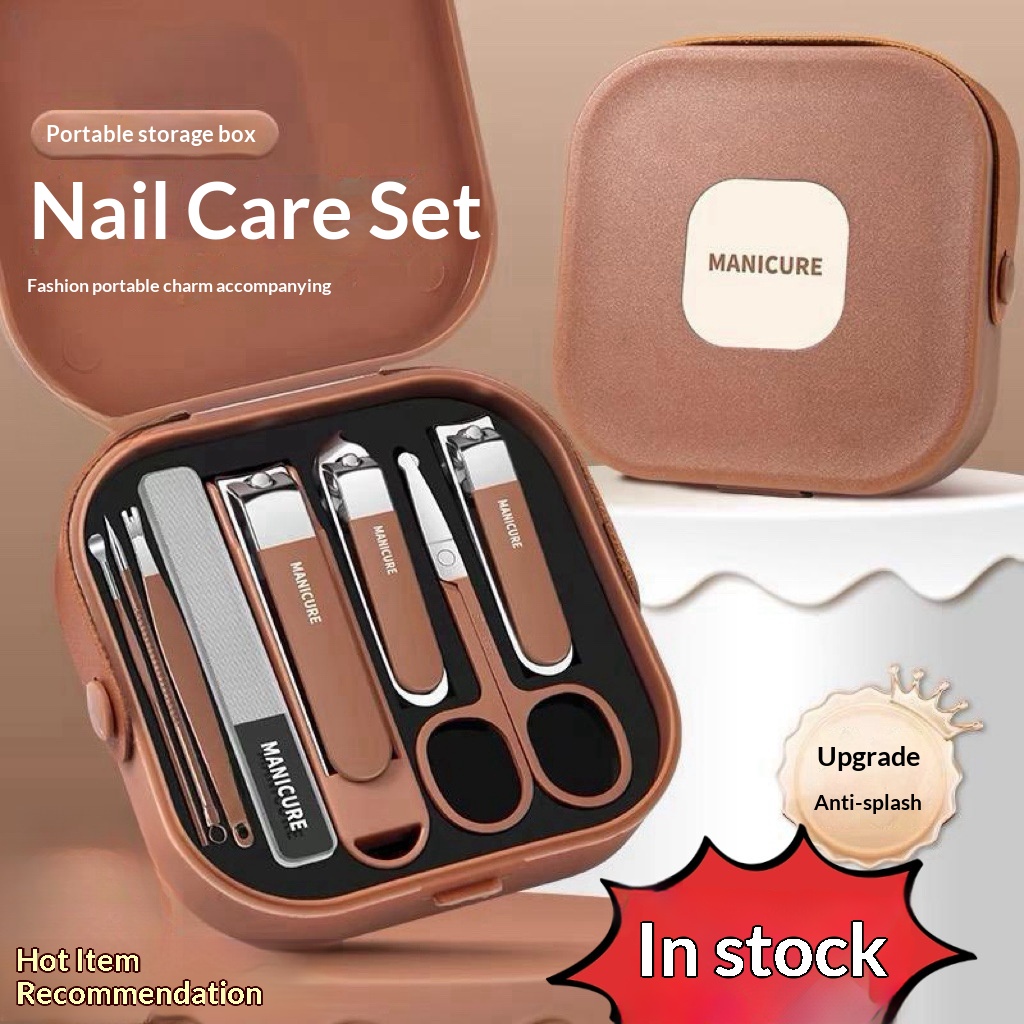 Manicures Care Tools Nail Trimming Clippers Hand-Held Nail Clipper Set With Splash-Proof Feature