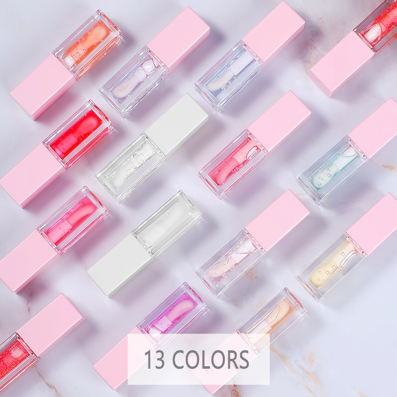 Factory Supply Glossy Lip Oil Hydrating Vegan Fruit Tinted Lip Balm Honey Vitamin E 2-6 Days Fast Delivery Private Label Lip Oil