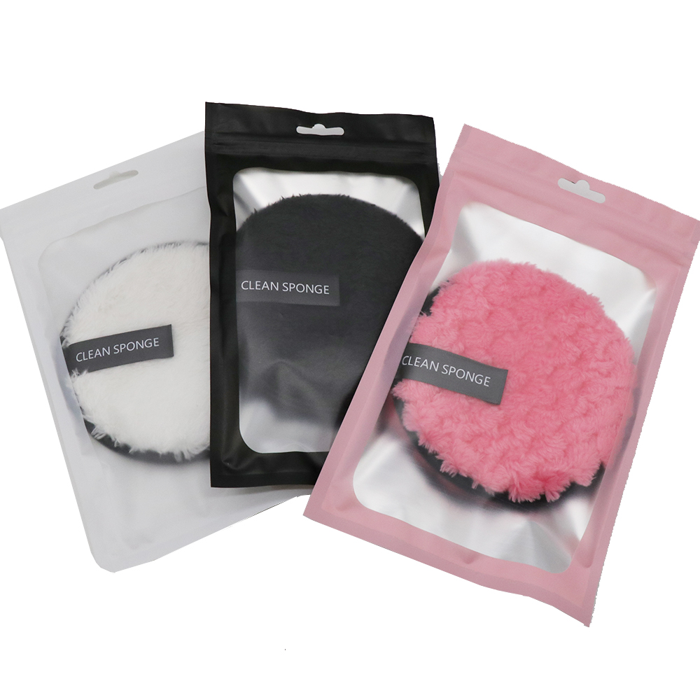 Microfiber Reusable Makeup Remover Pads Facial Cleansing Puffs Private logo Short Hair Make up Remove Pad