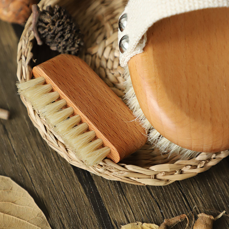Customized Logo Wooden Nail Brush Sisal And Beech Wood Premium Quality