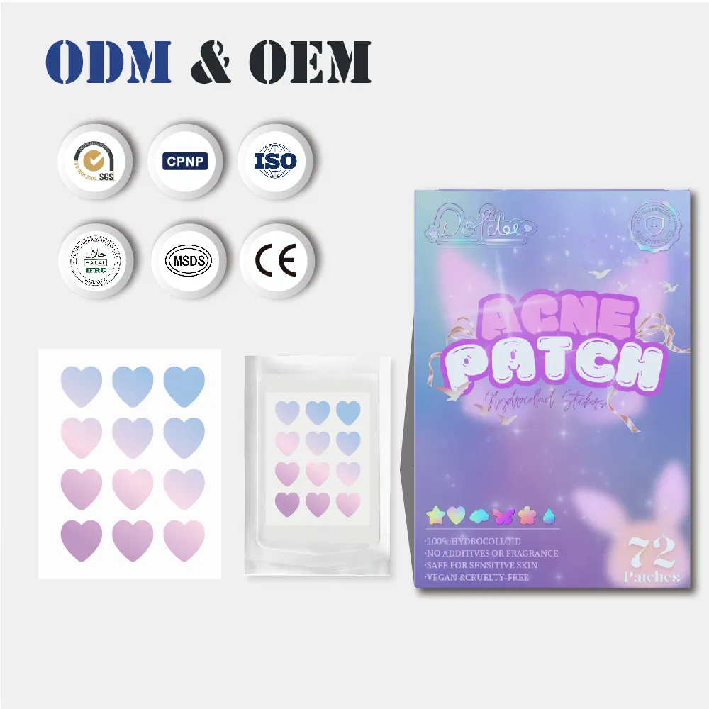 Cute Pimple Patches: Colorful Hydrocolloid Acne Treatment, OEM Malaysia