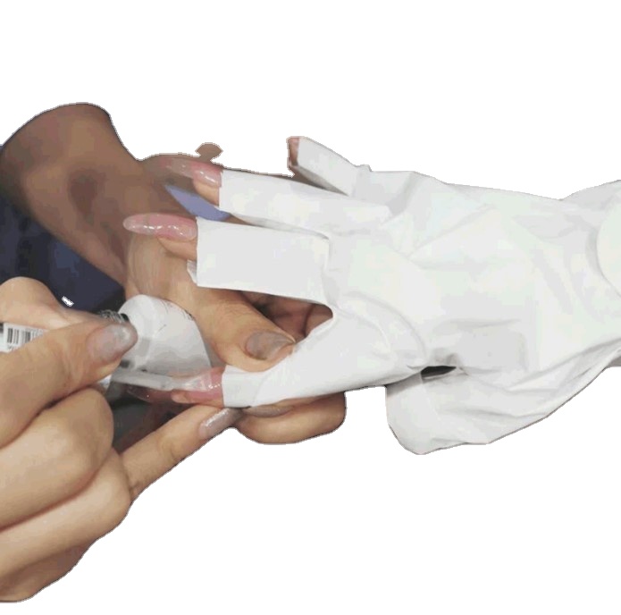Split Design Nail Care Hand Mask - Detachable Fingertip Caps with Nail Serum for Gel Polish Application