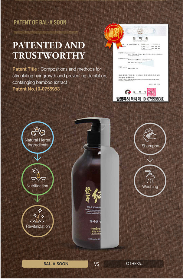 [BAL-A SOON] Hair ROOICELL One Hair loss Korean cosmetics Shampoo 500ml Silicone Free Scalp Treatment Vitality