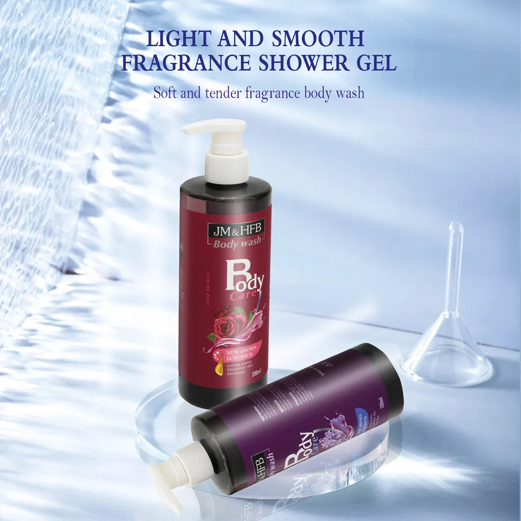 Rose Oil Orchid Nourish Skin Care Antibacterial Smooth 330ml Body Wash