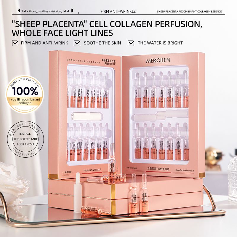 Mercilen Collagen Skincare Anti-Aging Hyaluronic Face Serum Liquid Hydration Moisture Ampoule with Anti-Wrinkle Properties