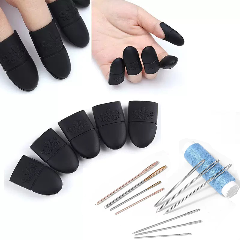 Manicure Care 5pcs Solid Set Pink Soft Silicone Nail Soak Caps Finger Gel Polish Removal Wraps Tool