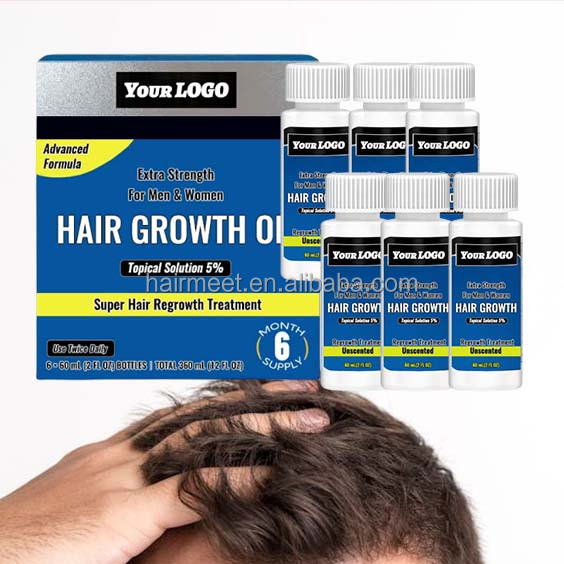 Wholesale Organic Nourishing Herbal Hair Scalp Treatment Oil 5% for Men Women Hair Growth