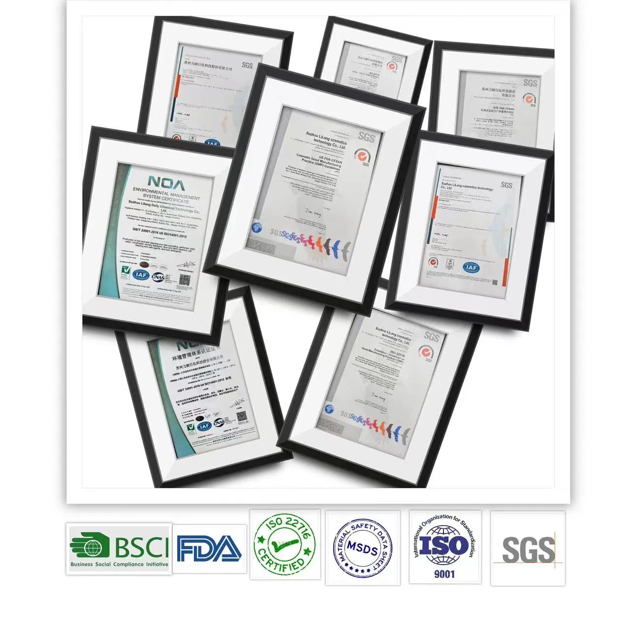 Factory ISO FDA GMPC Certification Documents