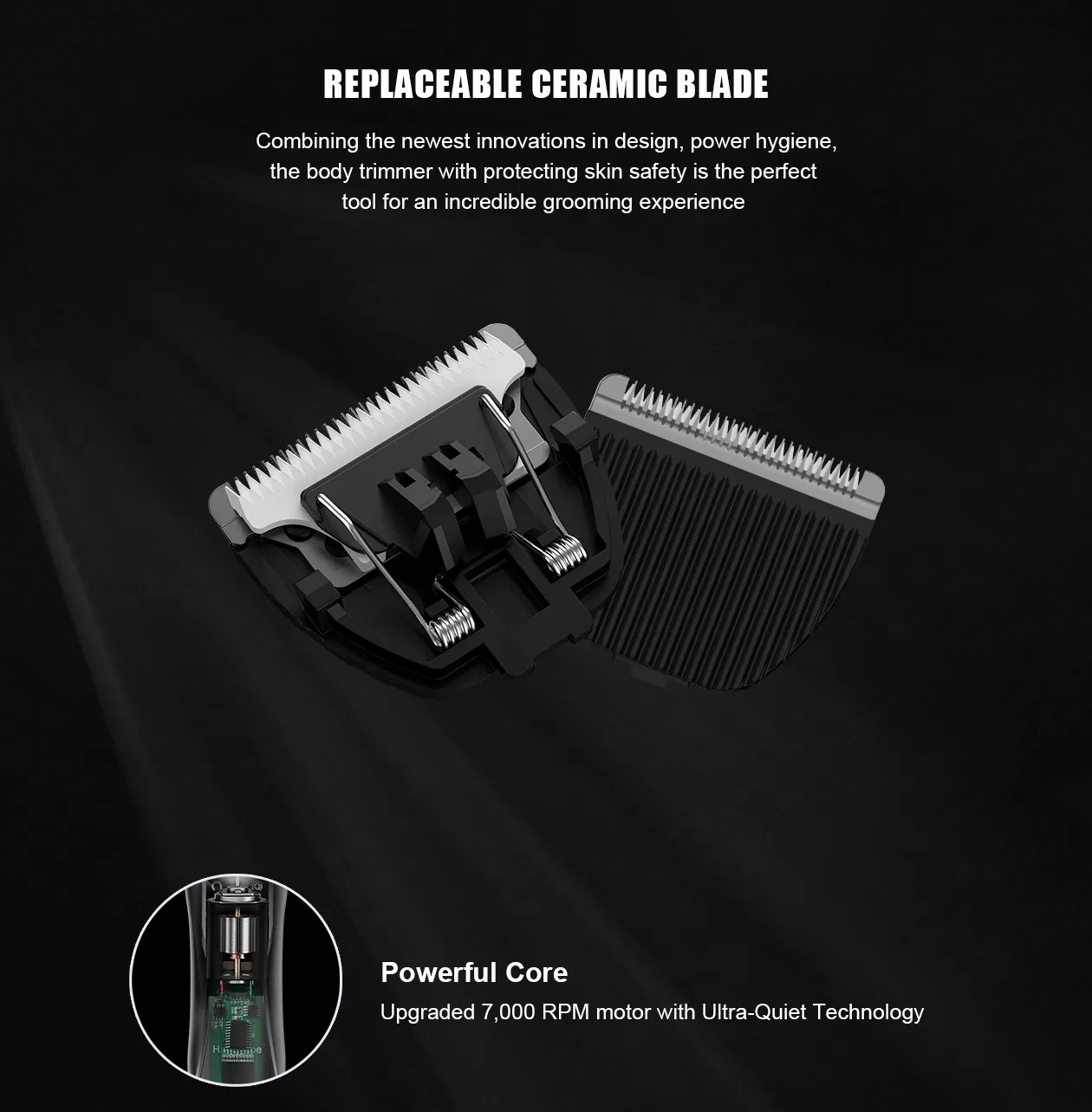 Waterproof Hair Clipper for Men's Grooming