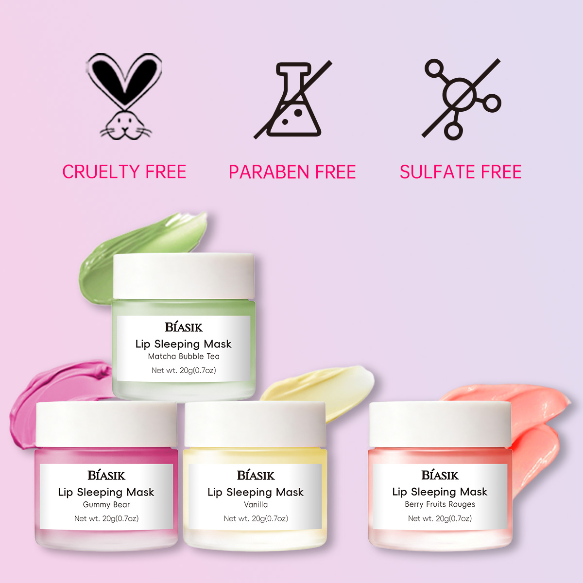 Berry Fruits Rouges Lip Sleeping Mask with Vitamin C Murumuru Shea Butter Antioxidants for Flaky Dry Lips Nourish Hydrate Mask