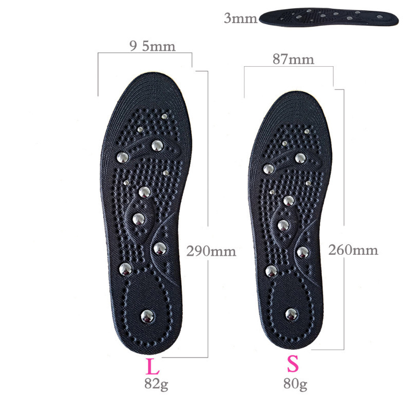 Breathable Massage Insoles Reflexology Foot Pain Acupressure Improve Blood Circulation Health Care Magnetic Therapy Insoles