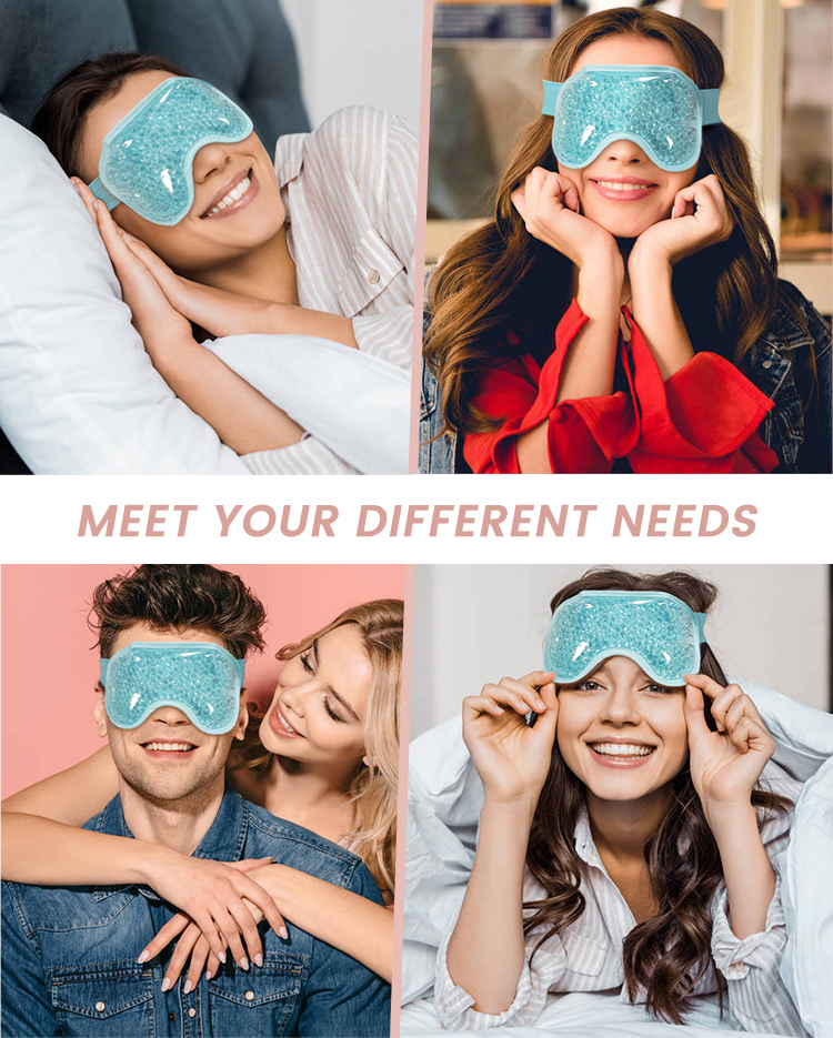 Gel beads eye mask features