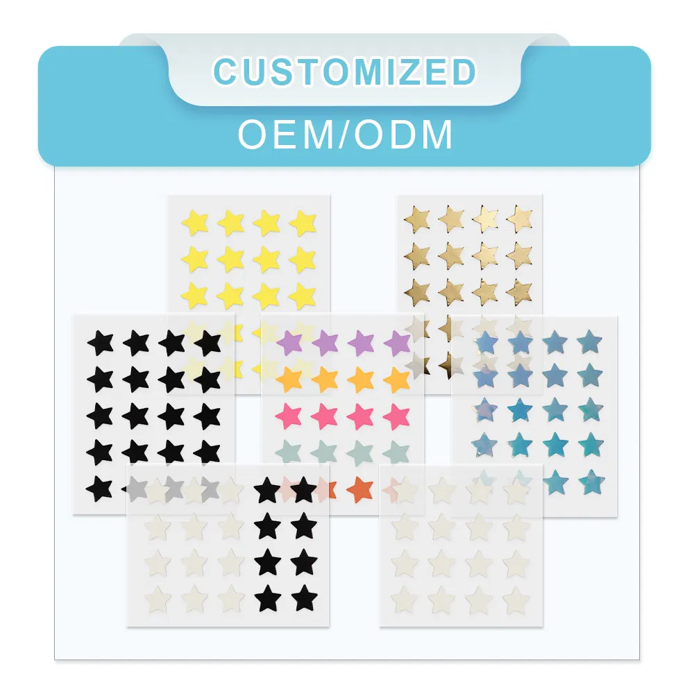 Private Label Hydrocolloid Acne Patches - Invisible Star Spot Treatment