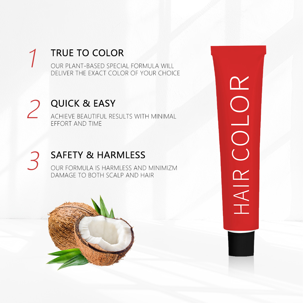 OEM Professional Salon-Grade Hair Color Kit with 76 Semi-Permanent Hair Dye Cream Colors Wide Variety Hair Styling Product