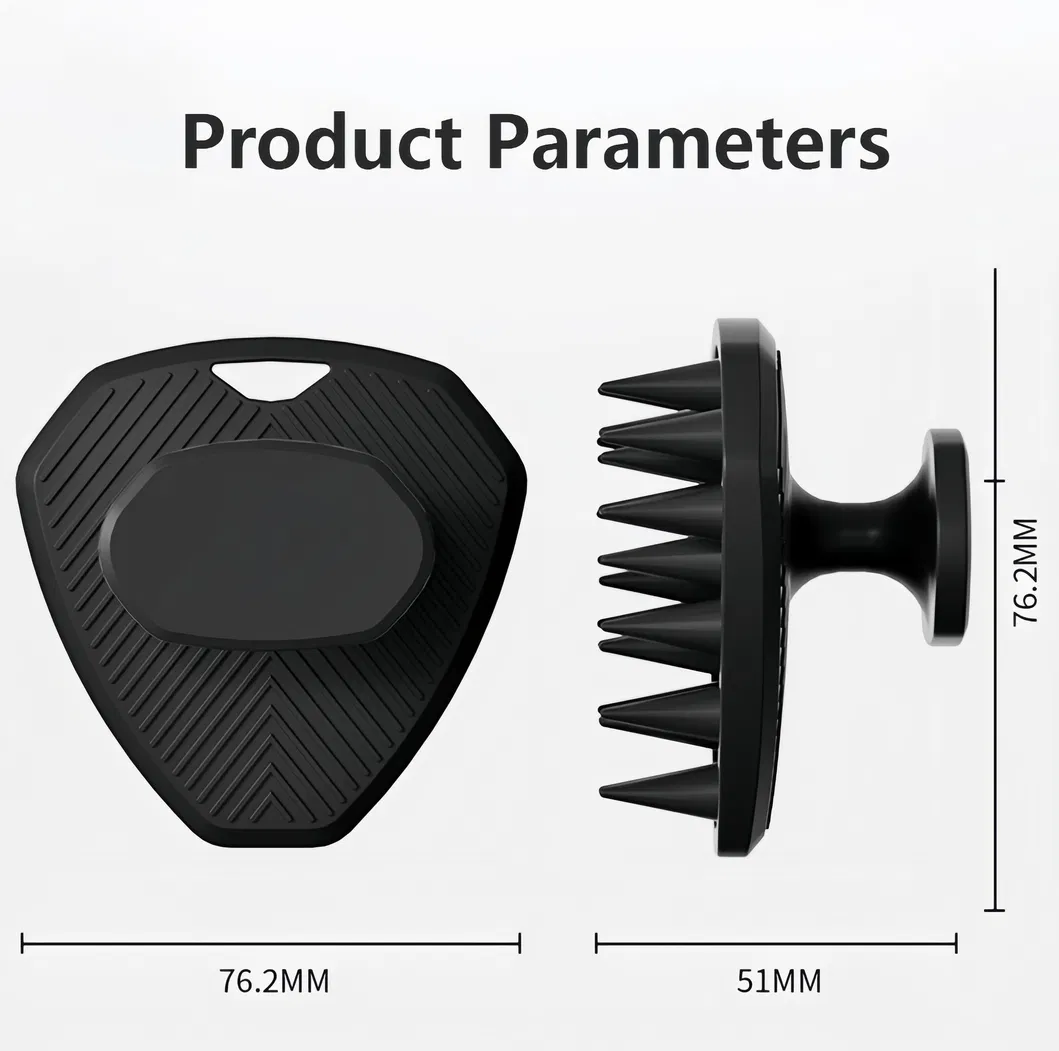 Dual-Function Beard Grooming and Scalp Massage Brush for Men