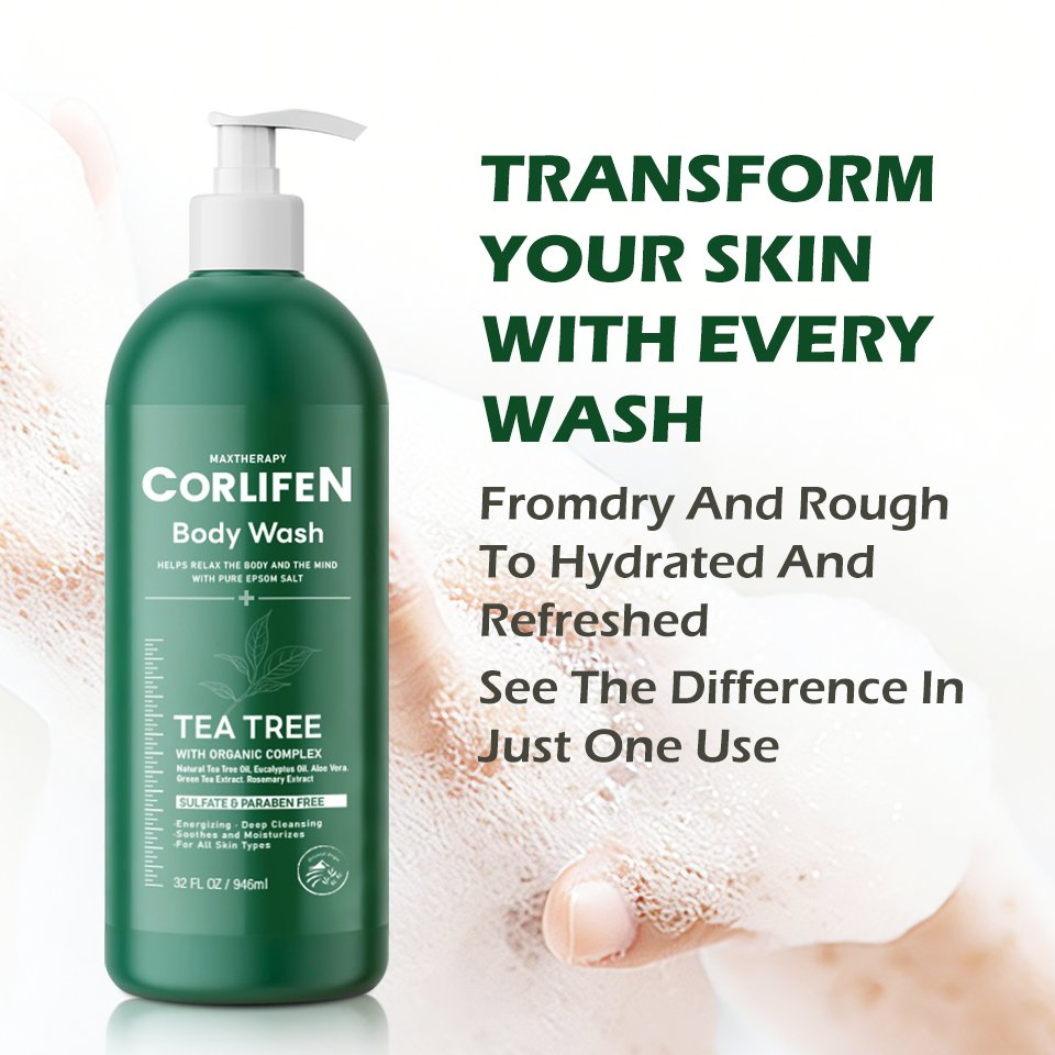 Private Label Hotel Body Wash High Quality Antibacterial Tree Soothing Lightening Shower Gel Cosmetics