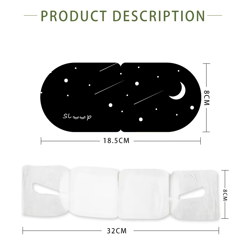 OEM Logo Lutein Steam Hot Compress Eye Mask Relieve Fatigue Hydrotherapy Massage Blackout Disposable Eye Patch Manufacturer
