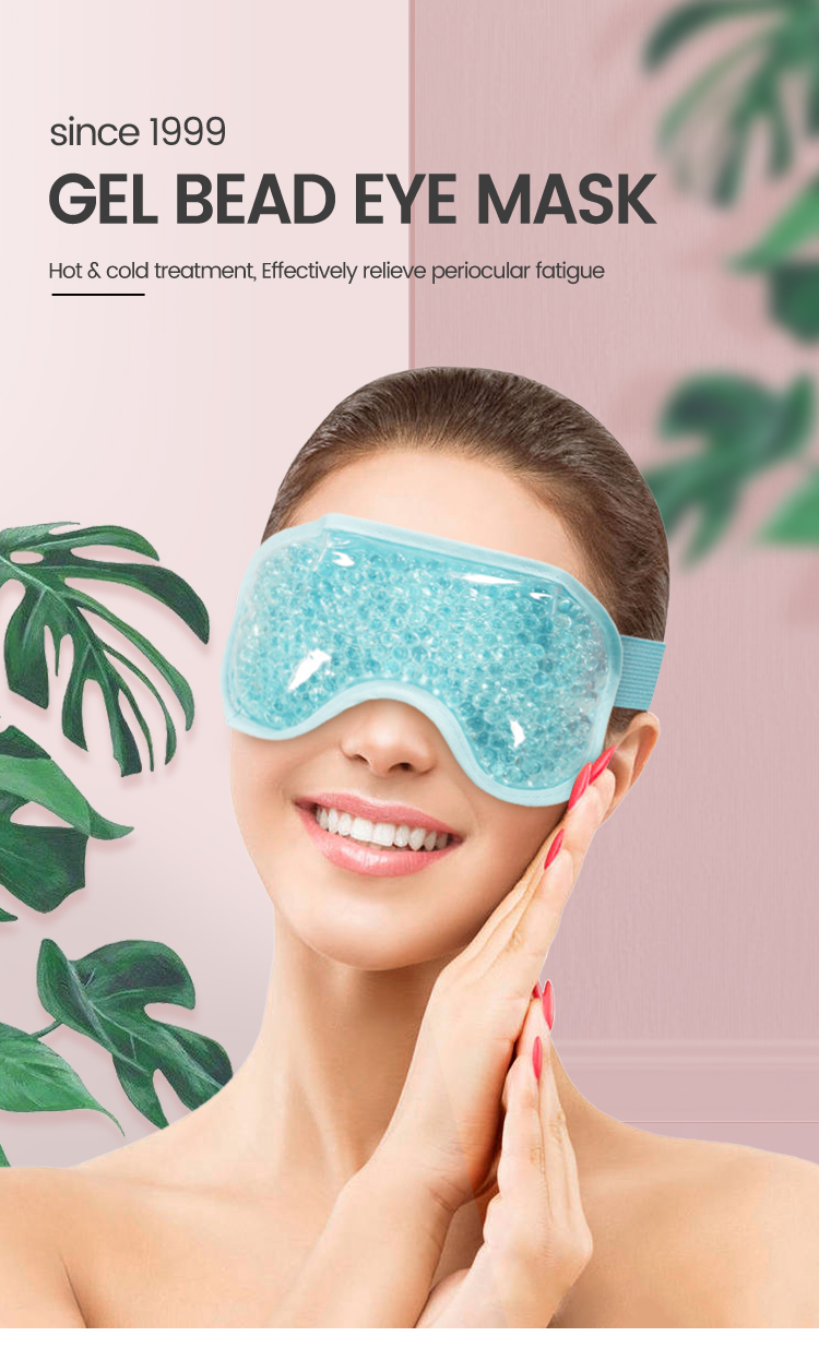 Gel beads eye mask details