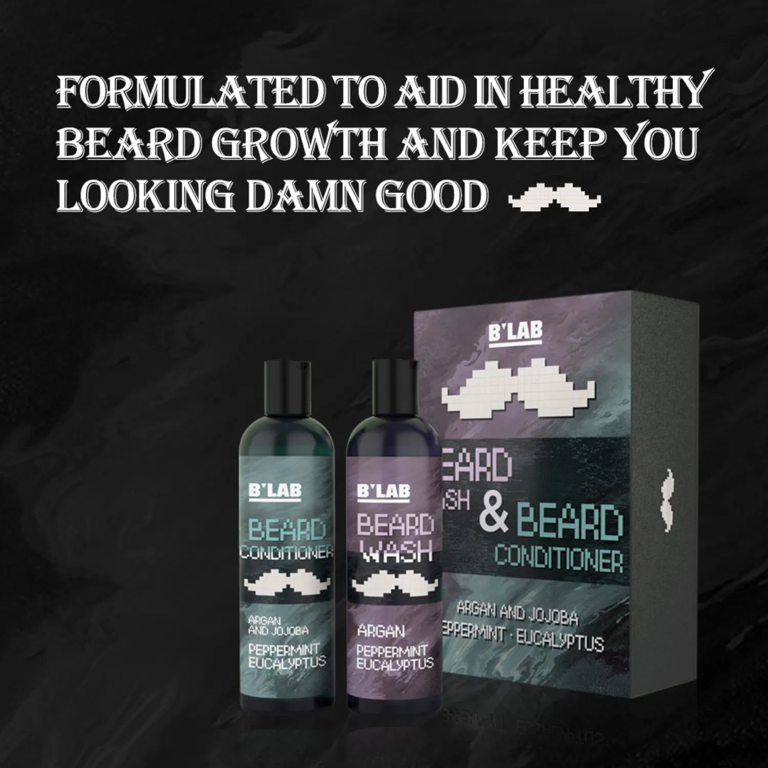 Private Label Men Set Beard Oil Beard Balm Grooming Kit Salon