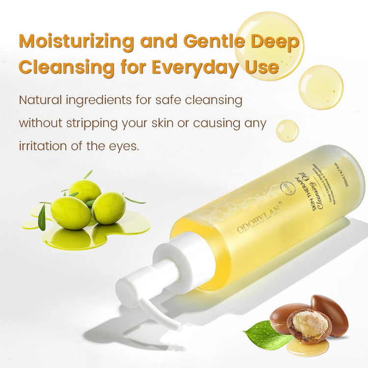 Private Label Pure Cleansing Oil Makeup Remover Oil Facial Cleansing Oil Reduce Blackhead Nourishing and Refresh for All Skin