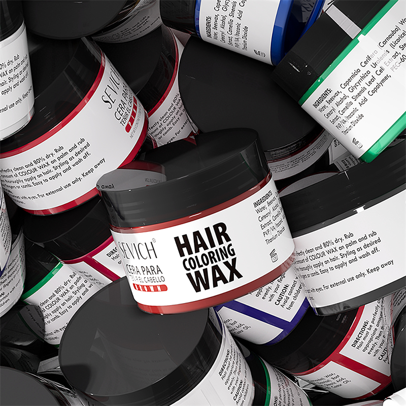 Professional Salon Quality Temporary 24h Long Lasting Texture Hair Dye Styling Coloring Wax Clay for Men
