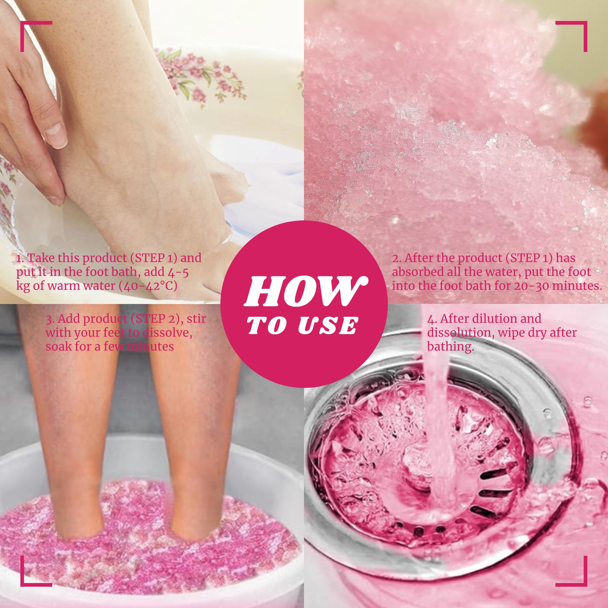 Jelly Spa Kit Salt Salon Service Foot SPA Crystal Mud Soak Nail Cuticle Callus Cleaning Foot SPA Gel Pedicure at Home Salt