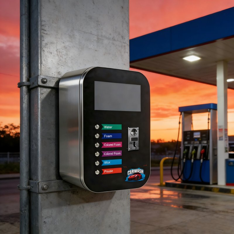 Sino Star Manufacturer's Self-Service Car Washer Galvanized Steel Body Polymer Touch Screen Multi-Language Control Panel Car Wash