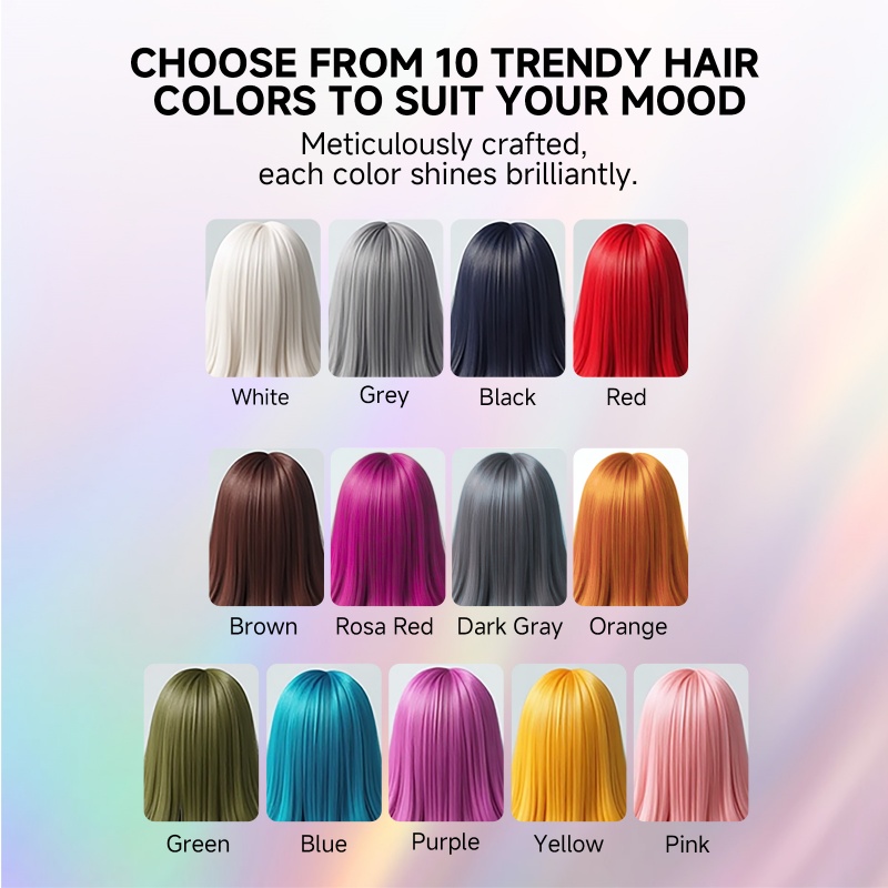Professional Salon Quality Temporary 24h Long Lasting Texture Hair Dye Styling Coloring Wax Clay for Men