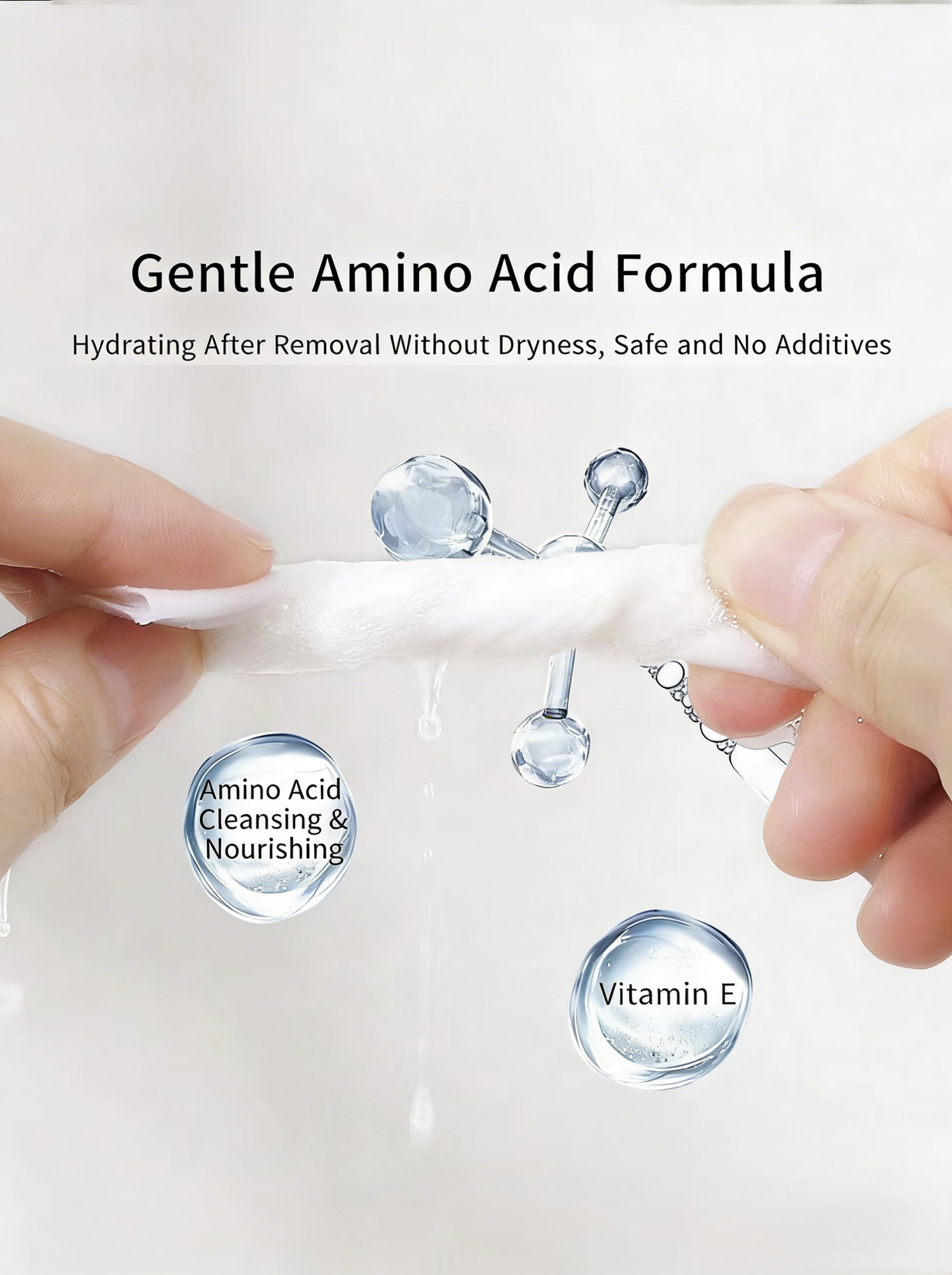 Gentle Feminine Makeup Remover Wipes Alcohol Free Hypoallergenic Eco-Friendly Antibacterial Facial Cleansing Wipes for Sensitive